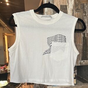 Alexander Wang White Sleeveless Top